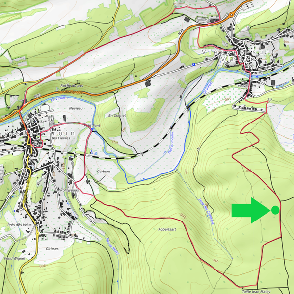 Plan Les Crêtes Robertsart la Tour de la Forêt